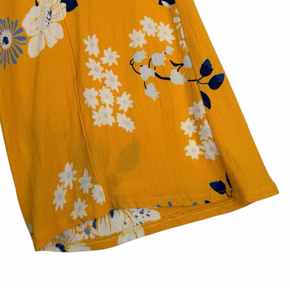 Sea New York Women's Pia High-Rise Wide Leg Yellow Floral Pants In Size 8 - Picture 5 of 9